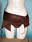 Amazon warrior girl leather mini skirt