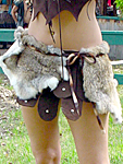 Amazon Leather and Fur Armor Skirt